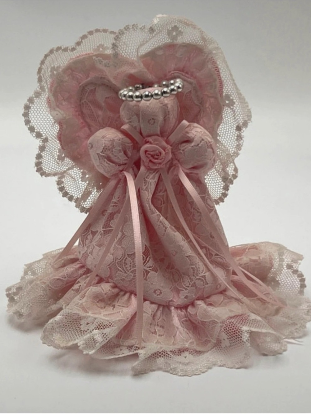 Victorian Pink Lace Handmade
Standing Angel Decorative Doll
Figurine